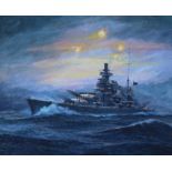 Brian Sanders (B. 1937) "The Scharnhorst"