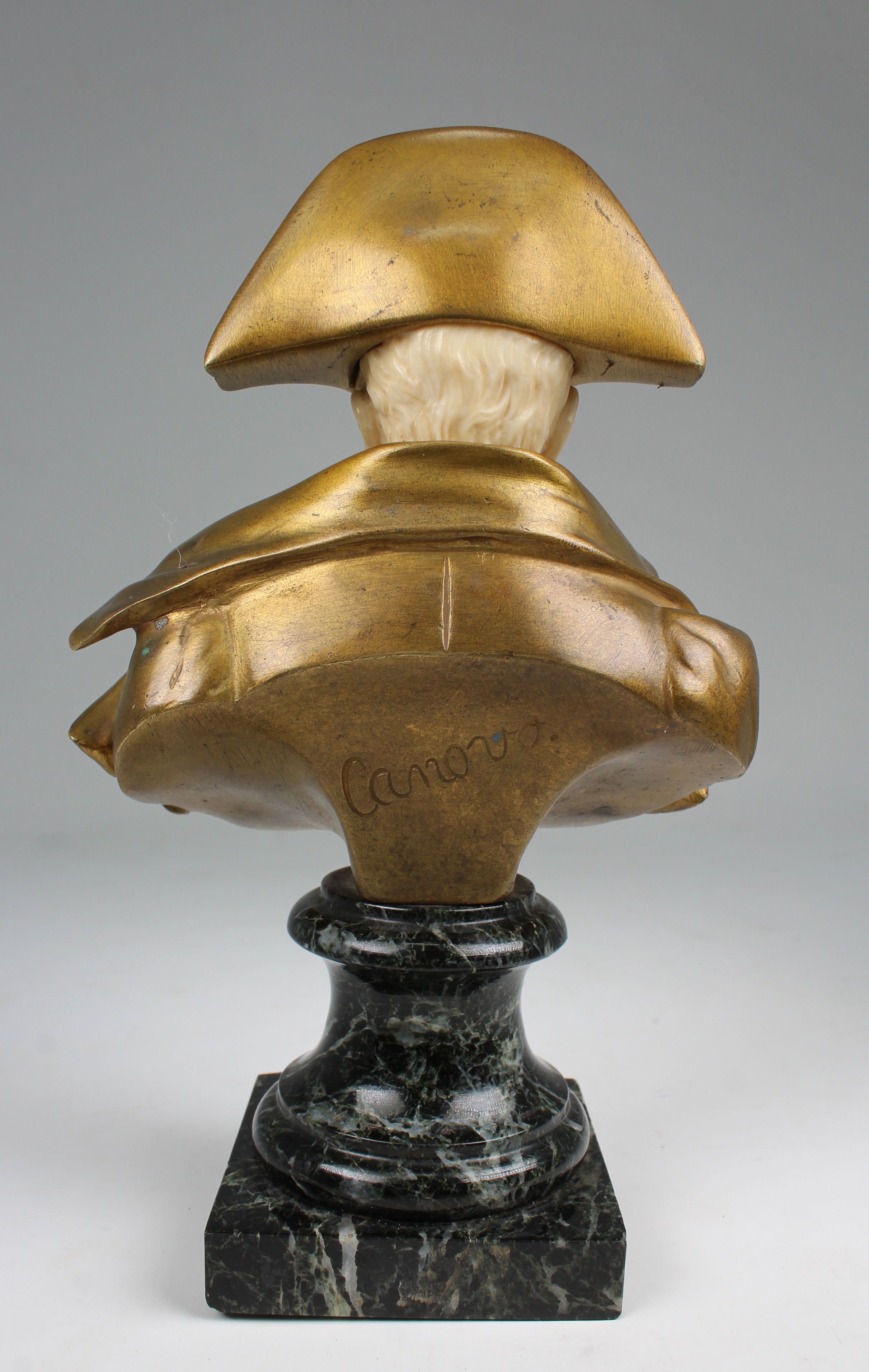 Canova, Gilt Bronze Naploean Bust on Marble Base - Image 4 of 10