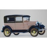 Robert Seabeck (B. 1945) 1928 Model a Tudor Sedan