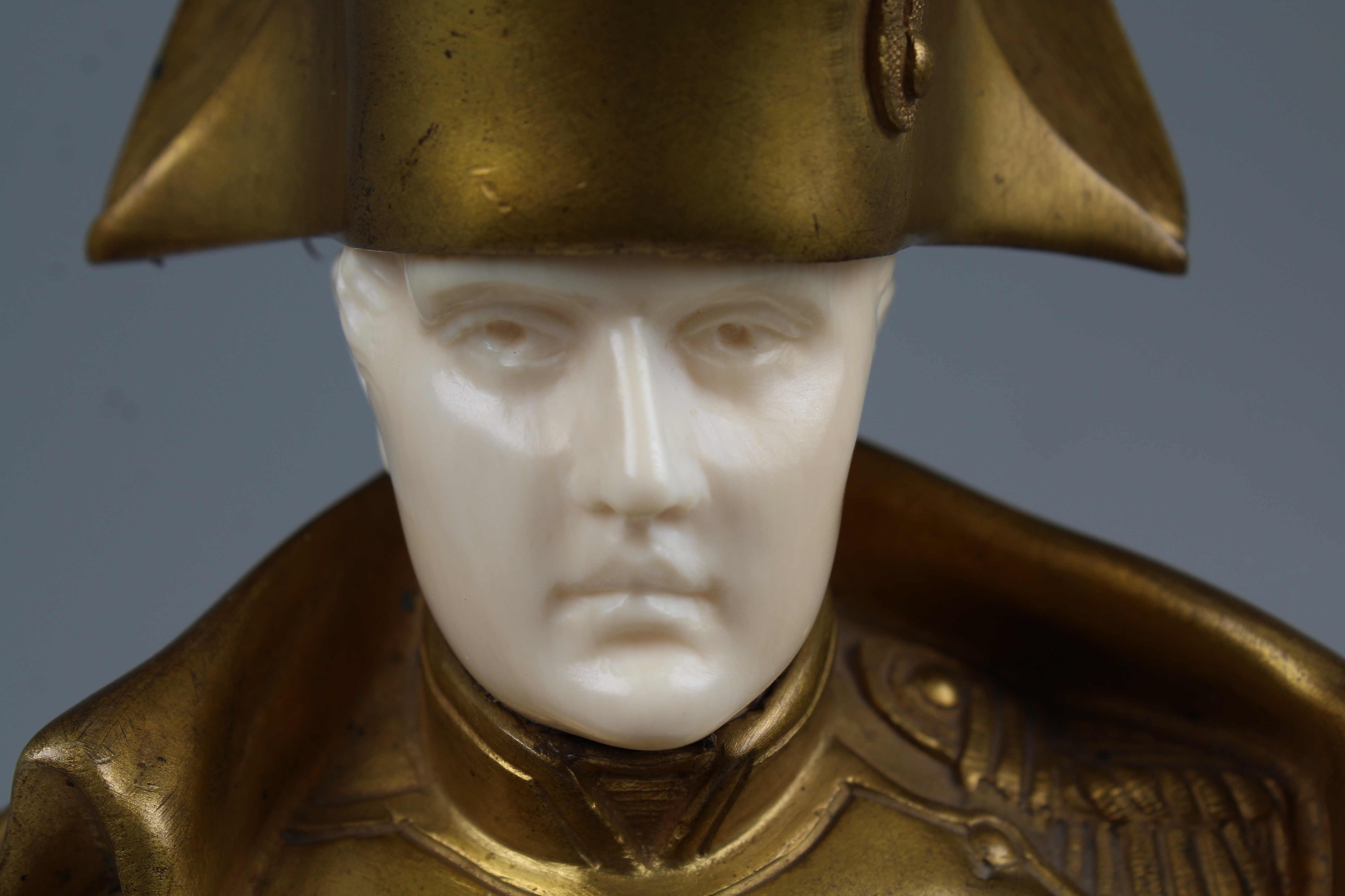 Canova, Gilt Bronze Naploean Bust on Marble Base - Image 7 of 10