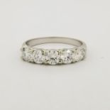 14K White Gold & Diamond Ring