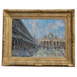 Signed, Impressionist Italian Painting. St Mark's