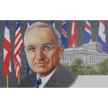Paul Calle (1928 - 2010) "Harry Truman and the UN"