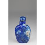 Chinese Carved Lapis Lazuli Snuff Bottle