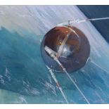 Mark Schuler (B. 1951) "First Man-Made Satellite"