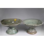 (2) Yuan Dynasty Longquan Celadon Compotes