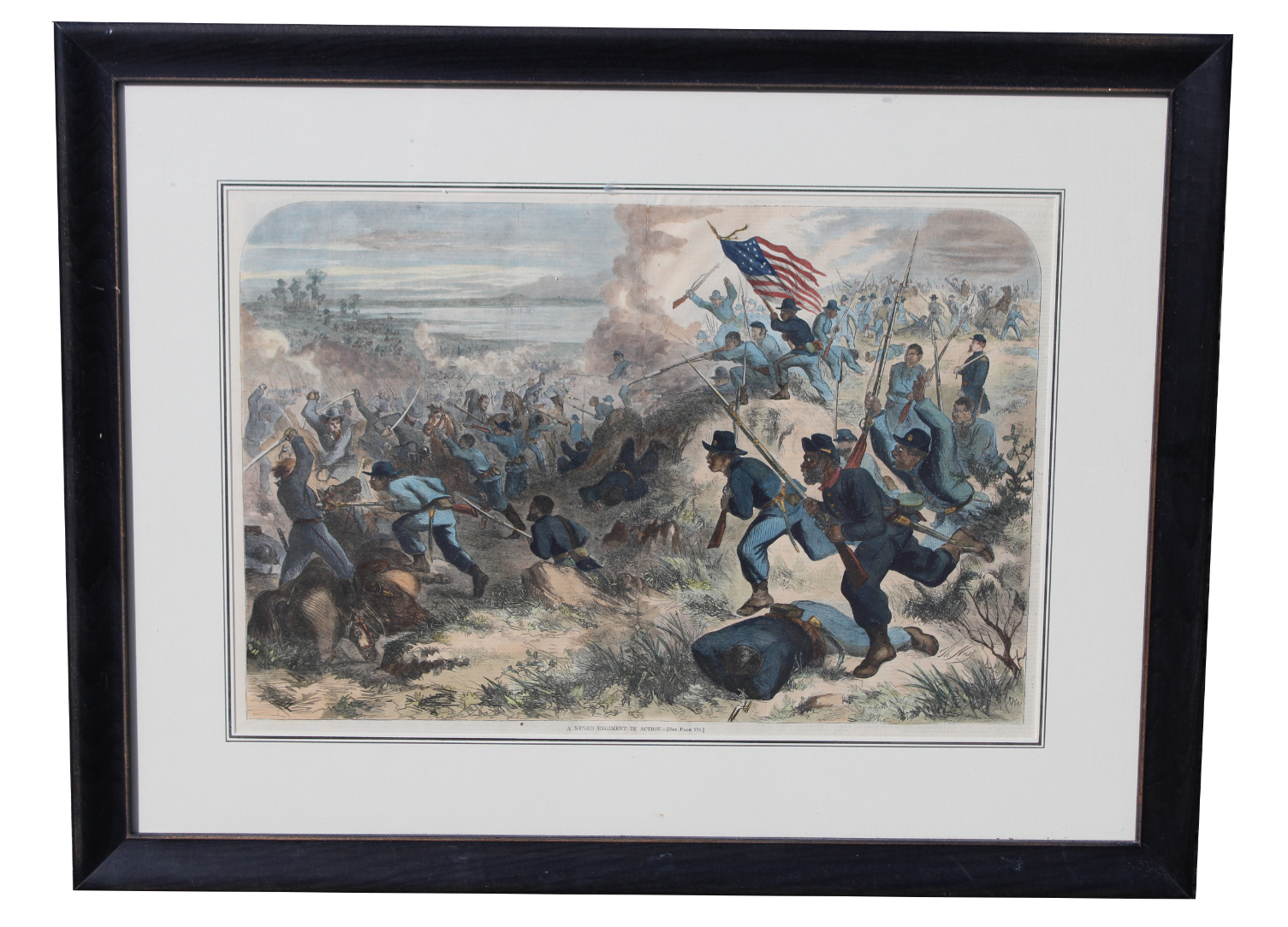 Harper's Weekly - "Negro Regiment in Action"