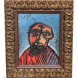 Souza, "Old Man" Figural Abstract Painting
