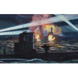 Brian Sanders (B. 1937) "Sinking HMS Royal Oak"