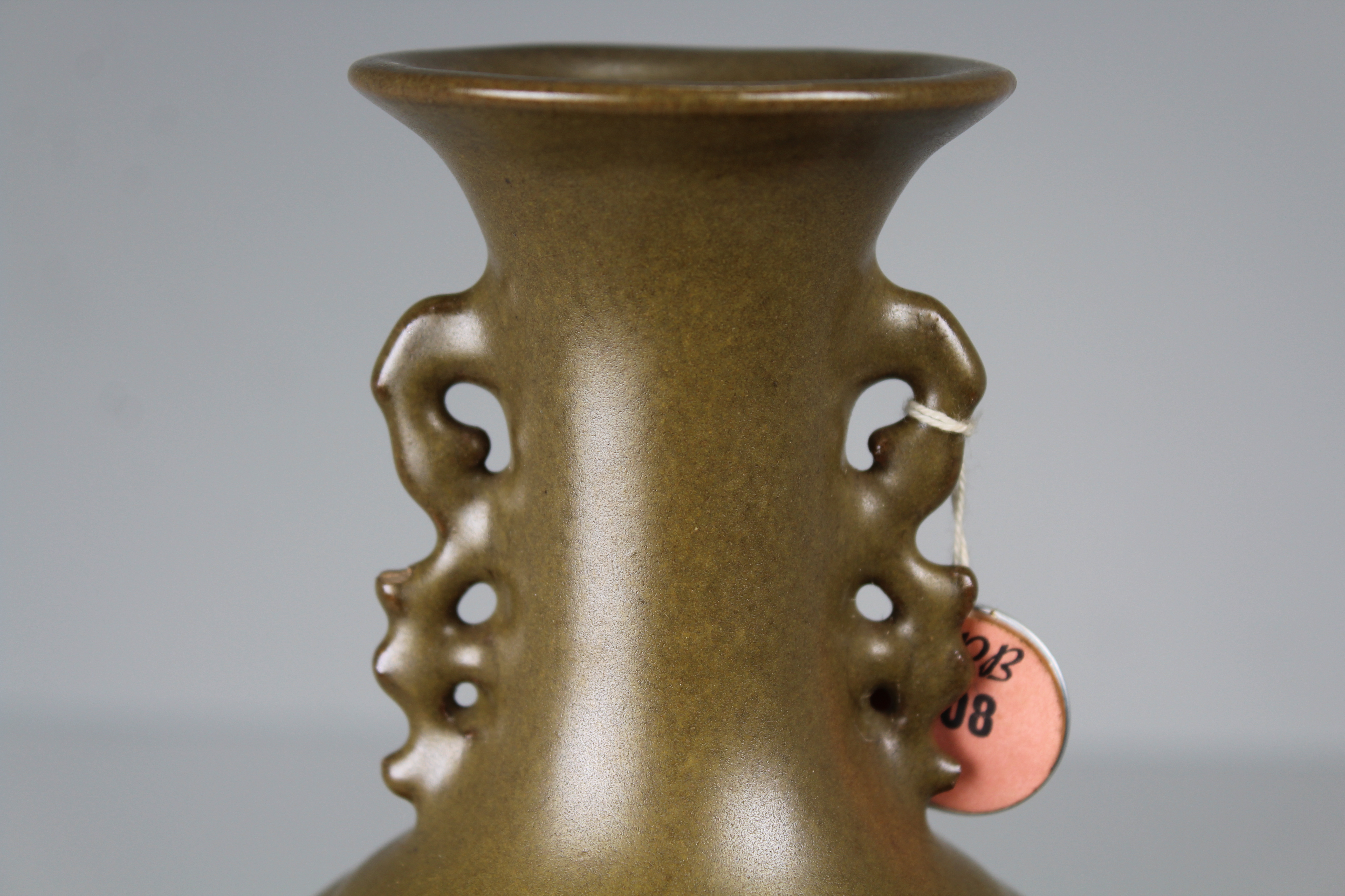 Qing, Chinese Teadust Baluster Vase. Ex-Sotheby's - Image 5 of 7
