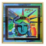 Peter Max "Liberty V" Mixed Media