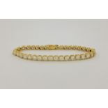 14K Gold & CZ Tennis Bracelet