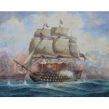 Brian Sanders (B. 1937) "HMS Victory"