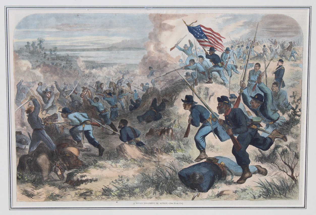 Harper's Weekly - "Negro Regiment in Action" - Image 2 of 6
