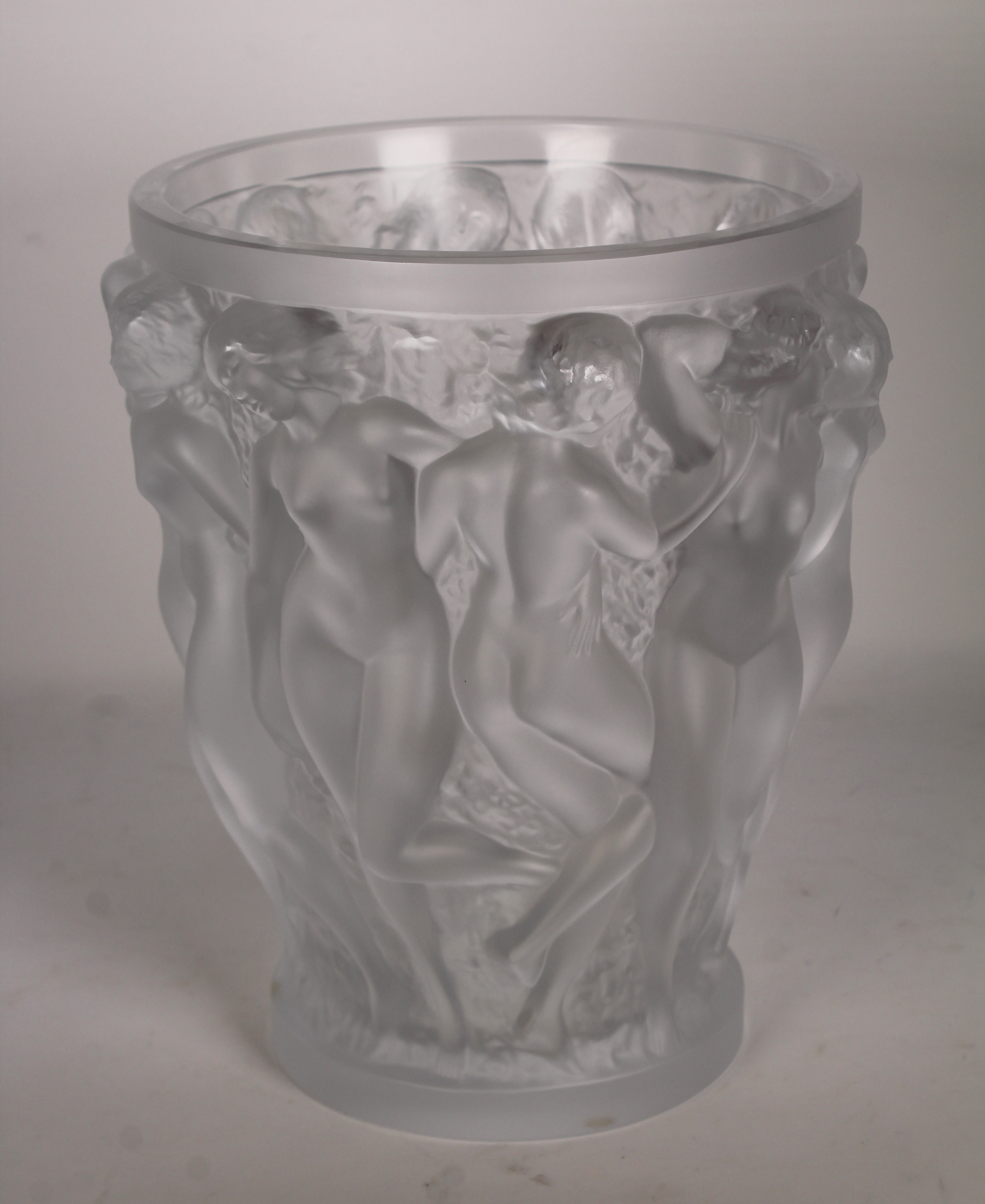 Lalique Crystal 'Bacchantes' Vase - Image 2 of 8