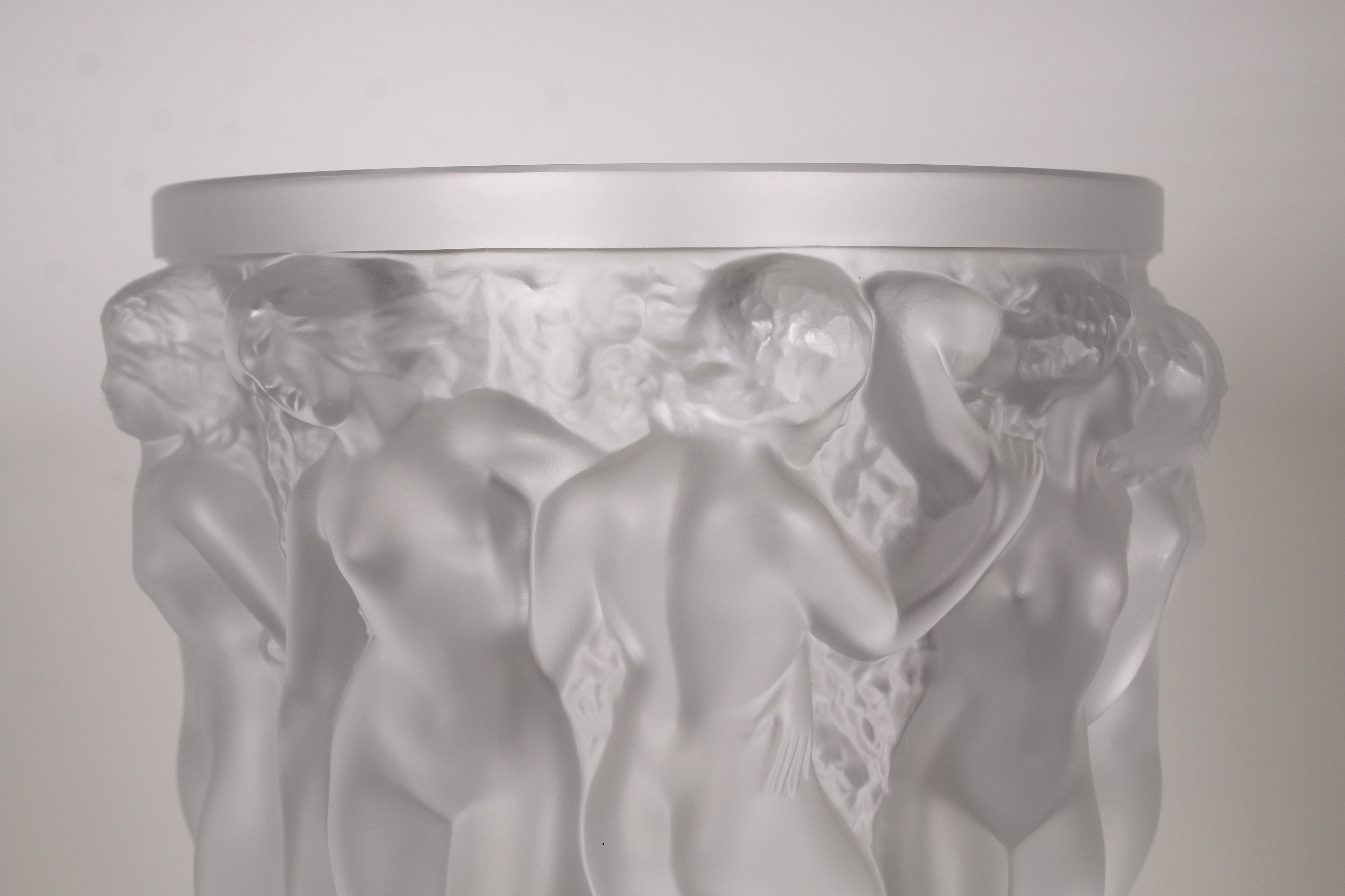 Lalique Crystal 'Bacchantes' Vase - Image 3 of 8