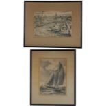 (2) John Moll Lithographs- Annapolis MD