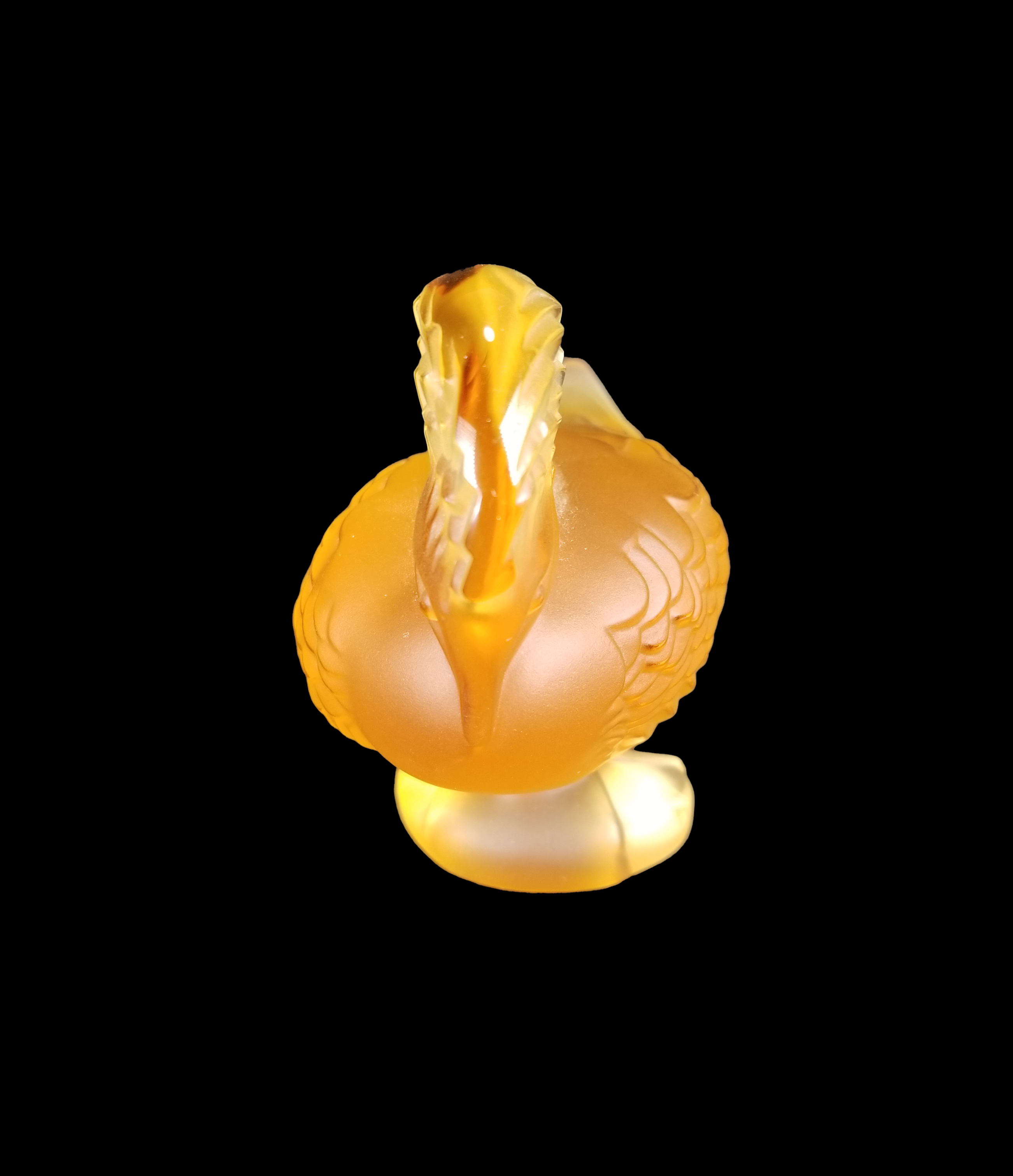 LALIQUE Amber Goura Figurine - Image 3 of 6