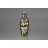 Chinese Cloisonne 'Crane' Snuff Bottle