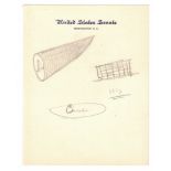 John F Kennedy Senate Letterhead Pencil Doodle