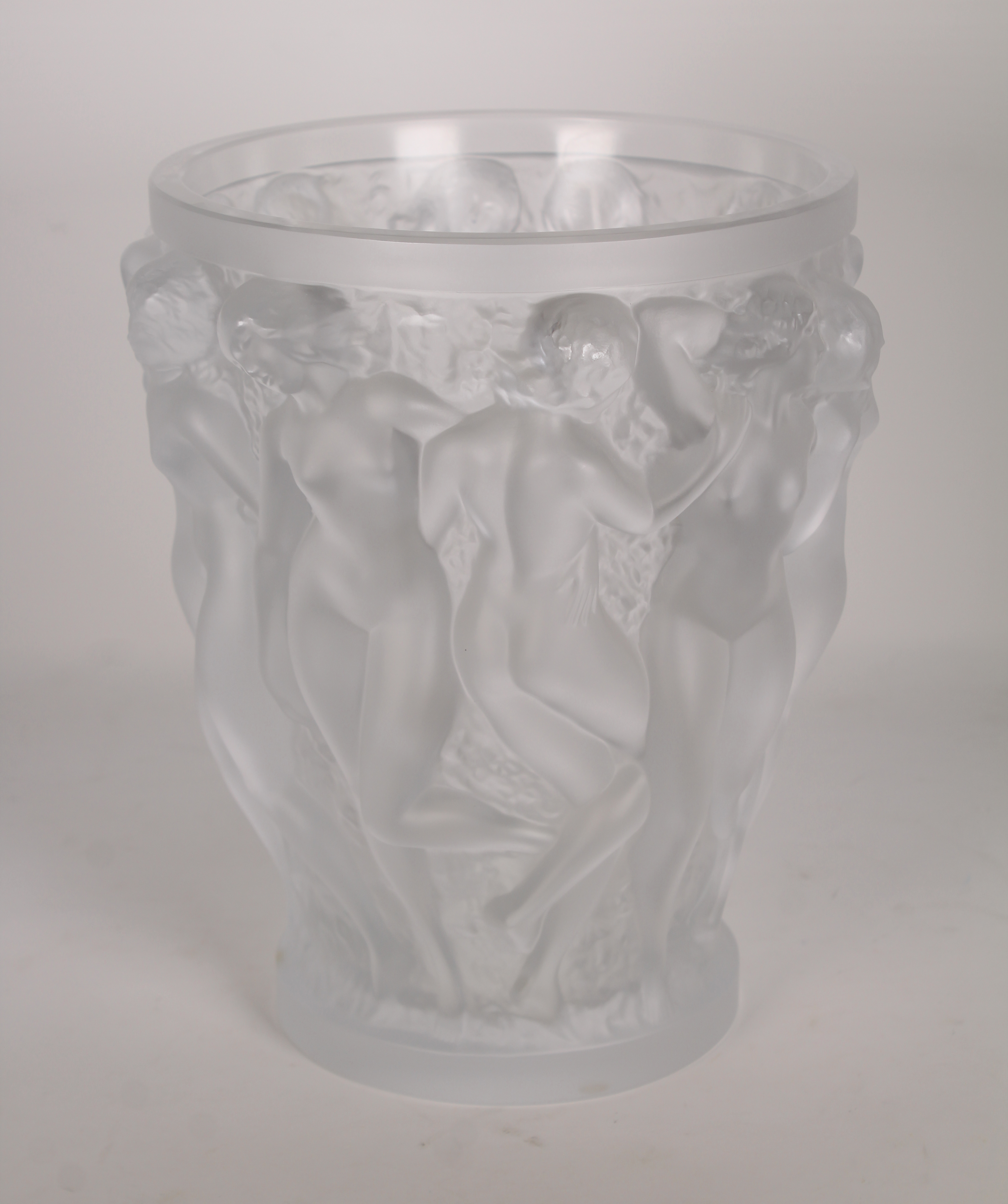 Lalique Crystal 'Bacchantes' Vase