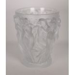 Lalique Crystal 'Bacchantes' Vase