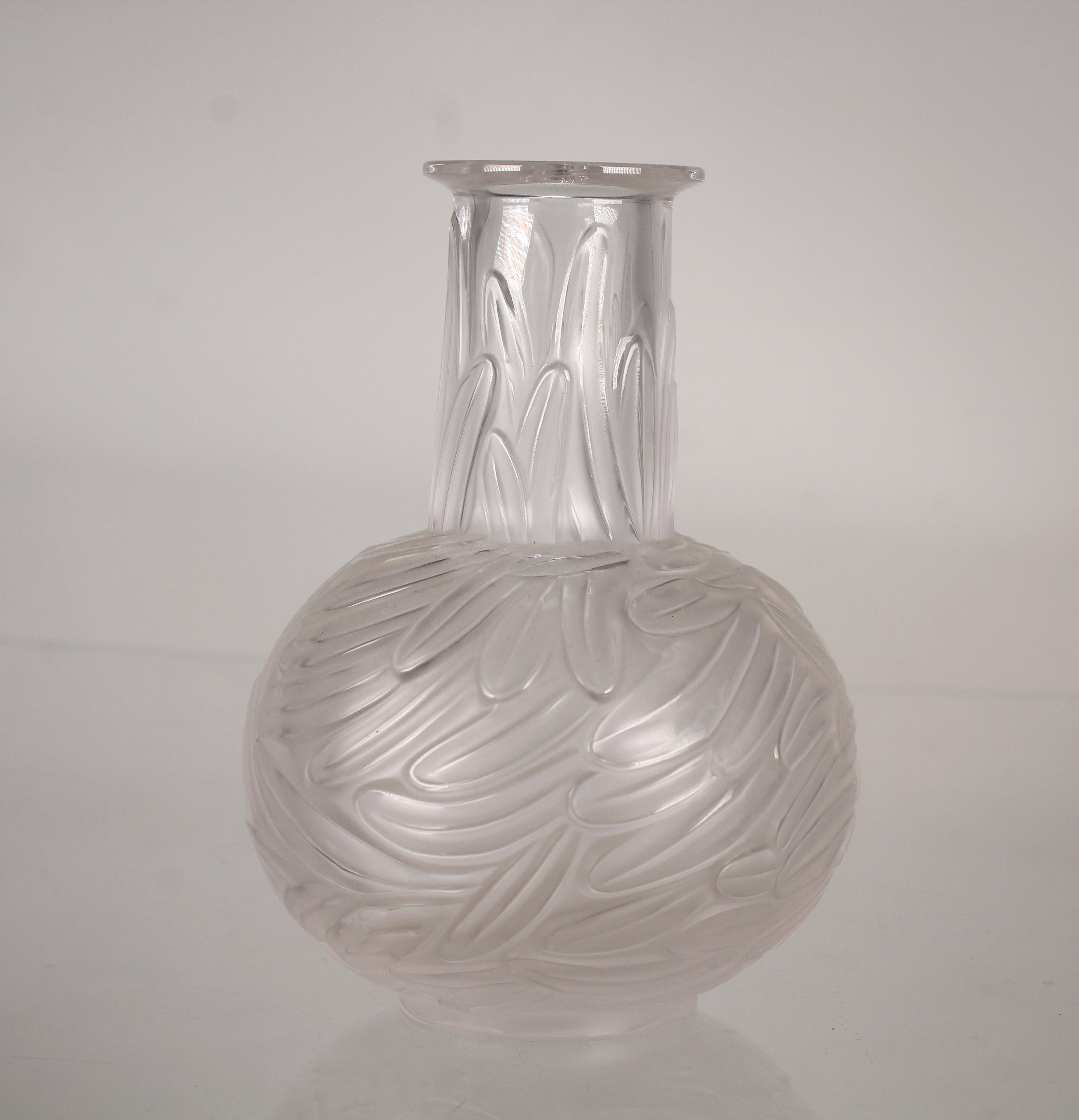 Lalique 'Plumes' Vase