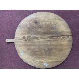 Rustic: Pine bread paddle of large proportions. 27ins.