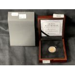 Coins: Gold 1957 Sovereign in presentation box with paperwork.