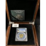 Coins: Gold proof Tristan De Cunha 2016 Sovereign with a depiction of the Victoria Cross,