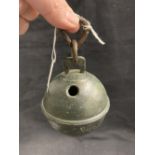 Rustic: 18th cent. Crotal bell (large), marked E.S. Edward Seller II believed to be a foundry in the