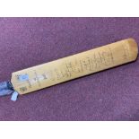Sporting - Cricket: Junior 1960s cricket bat "The Record Driver" containing autographs of the West