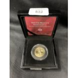 Coins: Gold Commemorative proof, Britannia and the Lion 'Vote for Britain's Independence'. 9ct.