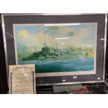 Limited Edition Prints: Robert Taylor signed prints of HMS Cavalier and HMS Kelly No. 376/2000. Both