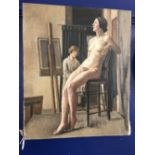 20th cent. Mary Potter British 1900-1981. Study of a nude. 20ins. x 24ins.