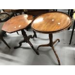 Early 19th cent. Mahogany octagonal topped occasional table with turned central support on tripod