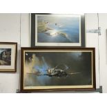 Prints: Barrie A.F. Clark "Supermarine Spitfire". Framed and glazed. 41ins. x 22¼ins. Plus Limited