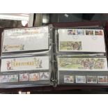 Stamps: Four albums containing approx. 106 Royal Mail mint stamps, presentation packs with