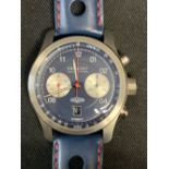 Watches/Jaguar: Superb unworn Bremont Jaguar D-Type limited edition blue dial, bi compax,