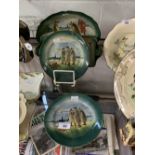 Royal Doulton: The Wiltshire Moonraker Series, Down Vizes way in day of old, two plates 7½ins.