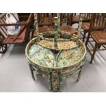 Bespoke Decoupage Marvel Comic book design, nest of 3 tables by Juliet Aubrey.