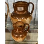 19th cent. Doulton Lambeth salt glaze jug, made to commemorate Queen Victoria golden jubilee. The
