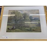 19th cent. English School: C E Emerson, rustic study watercolour on paper. 20ins. x 14ins.