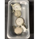 The Samuel Smith Collection: Four open faced pocket watches, to include an Elgin, and a golden crown