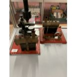 Toys & Pastimes: Two stationary Mamod Steam Engines, and a Spencer, Buffalo, USA microscope.