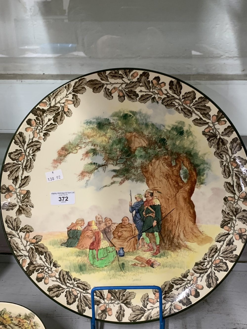 Royal Doulton: Under the Greenwood Tree Series, large charger. Dia. 15ins.