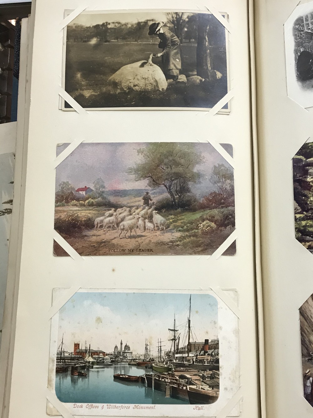 Postcards: Album of mainly Edwardian postcards, includes topographical, humour, and real photo. - Image 2 of 2