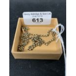 Jewellery: Yellow metal belcher link chain, stamped 9ct. tests as 9ct gold. Weight 6.6g.