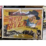 Film Posters: John Wayne's Red River. 39ins. x 30ins.