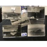 WW2: Rare group of fascinating photographs relating to the Bismarck, taken from the Prinz Eugen